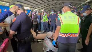 彰縣火葬場說明會爆衝突  民眾下跪抗議1人骨折