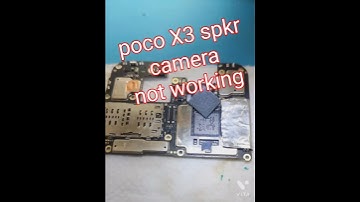 poco x3 camara speaker not working problem..