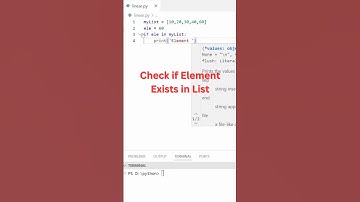 Check if Element Exists in List | Python Trick in 20 Sec