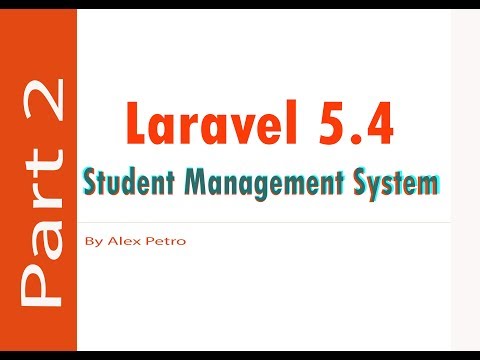 Laravel 5.4 Student