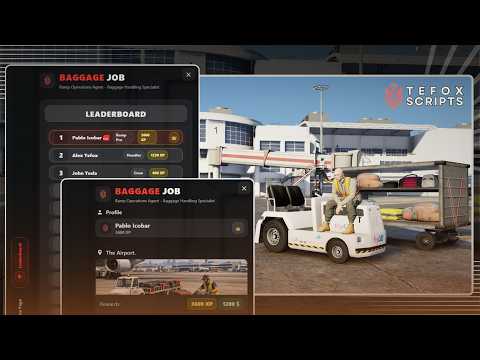 FiveM Advanced Airport Baggage Job System | [ESX/QB/QBOX]