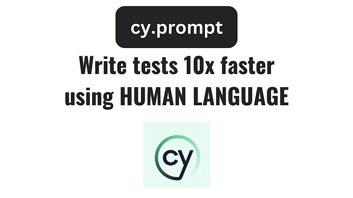 NEW: Cypress tests in HUMAN LANGUAGE 10x FASTER using cy.prompt