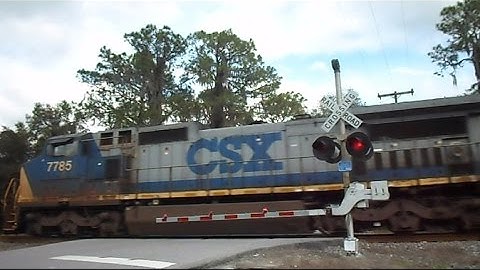 CSX Mixed Freight Train From Both Sides Of The Tracks