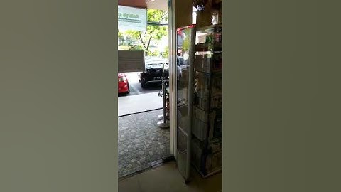 MILK BABY SHOP AT MAKASSAR : testing Our C-301 L RF EAS anti theft system