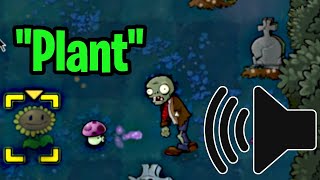 Beating Plants vs. Zombies with ONLY my Voice