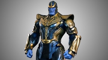 Thanos 3D Model Rigged