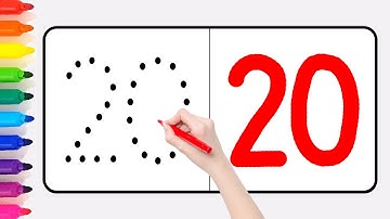 숫자 1부터 20까지 점선따라 쓰기 | 영어로 숫자 읽는 법 배우기 | 유아영어공부 숫자세기 Learn Numbers 1-10