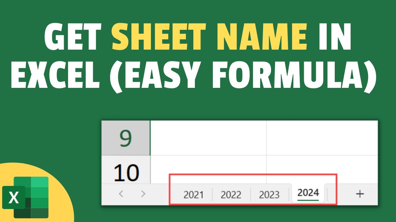Get The Sheet Name In Excel Easy Formula Youtube
