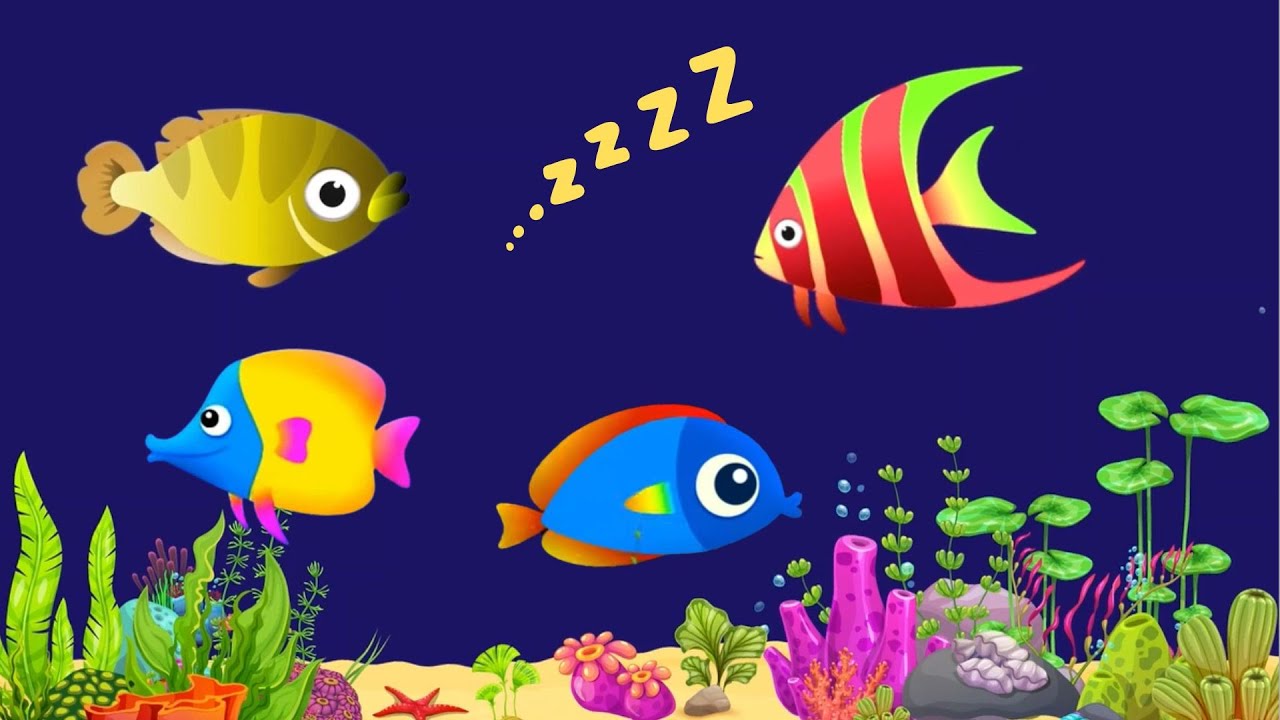 Bedtime Lullaby for Babies, Kids & Parents 😍 Animation🐟Fish lullaby🐟 ...