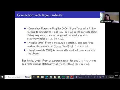 05/05/2023 - Dima Sinapova, "Mutual stationarity and the failure of SCH ...