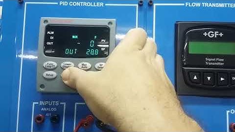 Vídeo Controlador Honeyweel UDC 3500, Controle Manual de uma Malha Aberta