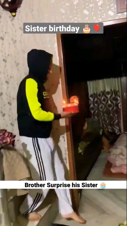 Brother Surprise His Sister On Her Birthday 🎂 #surprise #india #birthday
