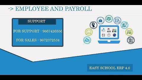 Employee and Payroll Management in Easy School Management Software
