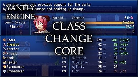 YEP.32 - Class Change Core - RPG Maker MV