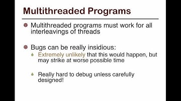 19. SFU CMPT 300: Multithreaded programs and atomic operations