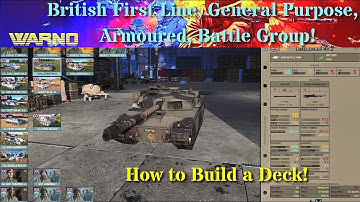 WARNO How to build a Deck. (British Battle Group example).