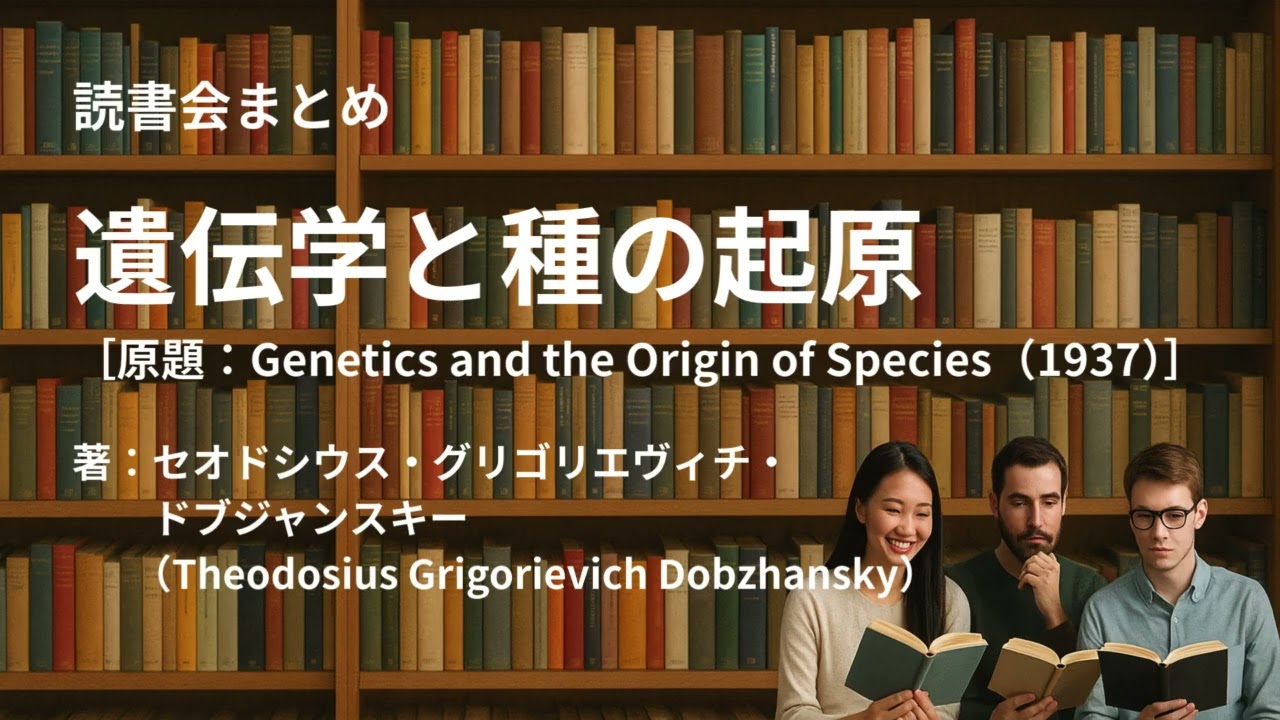 読書会まとめ『遺伝学と種の起原（著：セオドシウス・グリゴリエヴィチ・ドブジャンスキー（Theodosius Grigorievich Dobzhansky））』