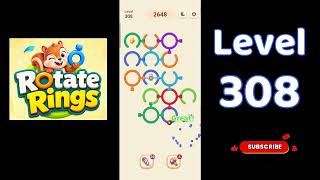 Rotate Rings Level 308 | All Levels Walkthrough | Go Answer