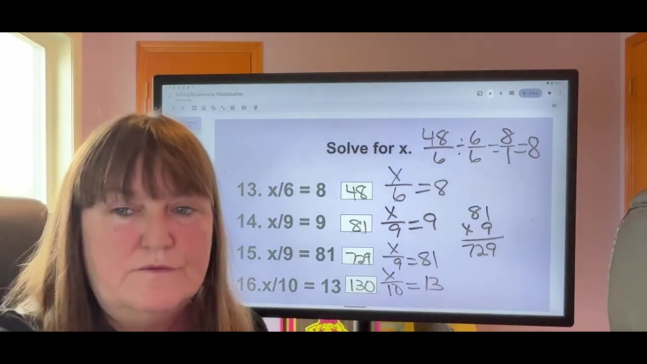 Solving Equations by Multiplication Part 4 Algebra help - YouTube