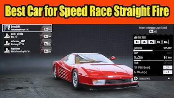 Best Car for Speed Race Straight Fire - A+ Class in NFS Unbound