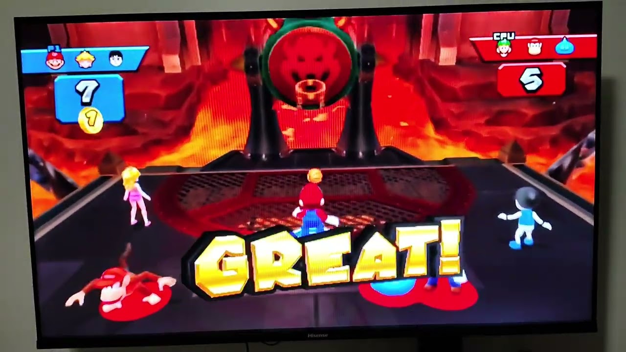 Gaming episode: Mario sports mix Exhibition for basketball by star 2