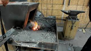 Solid fuel forge.