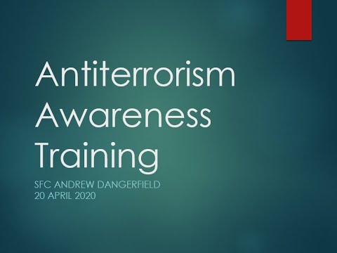 Antiterrorism Awareness Training