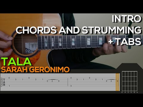 Sarah Geronimo - Tala Guitar Tutorial [INTRO, CHORDS AND STRUMMING + TABS]