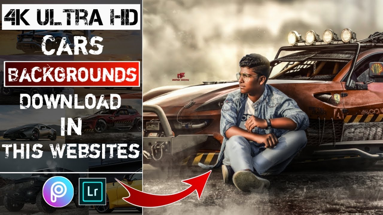 Download 4K Full HD Backgrounds In Mobile | Instagram Viral Realistic Car &  Smoke Editing Tutorial - YouTube