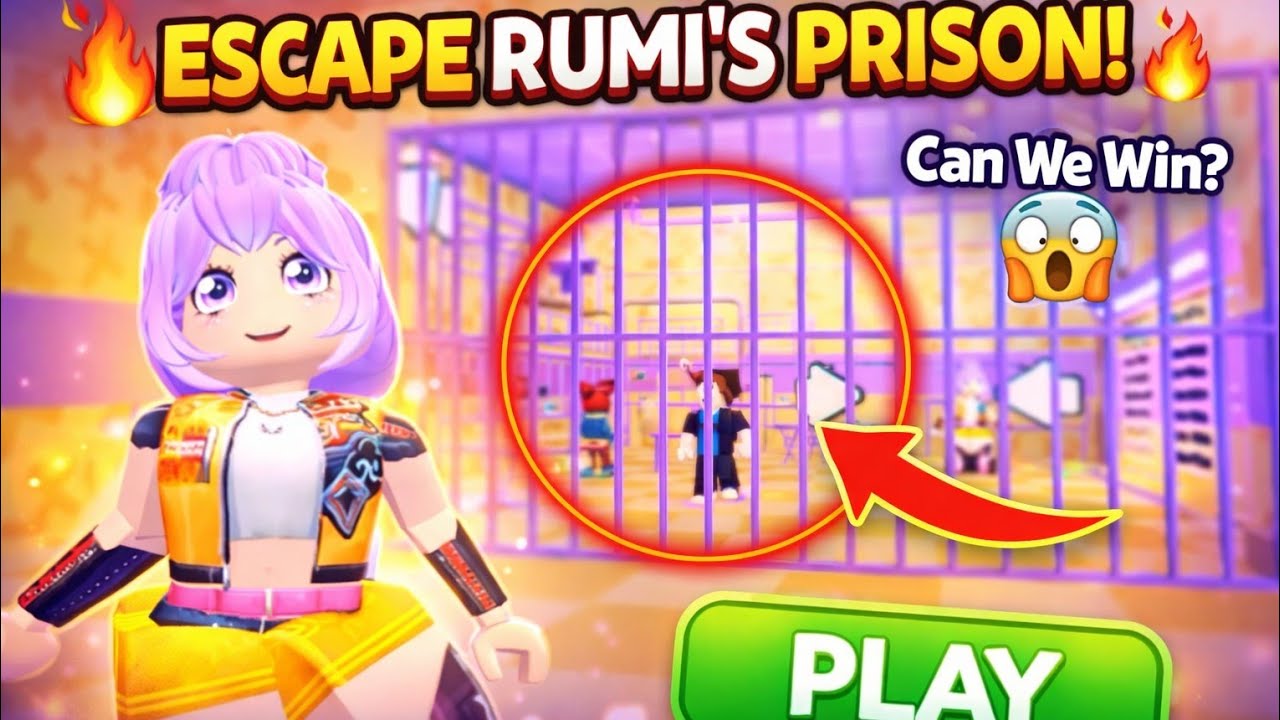 ROBLOX GAM 💜 RUMI’S PRISON CELL ESCAPE | Roblox Fun Adventure 🎮✨ play 