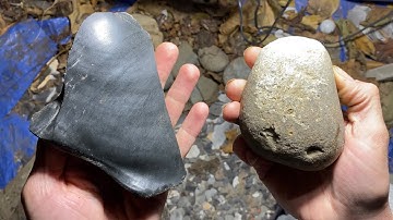 20 Minute Daysite Biface - Part 1, Hammerstone Direct Percussion