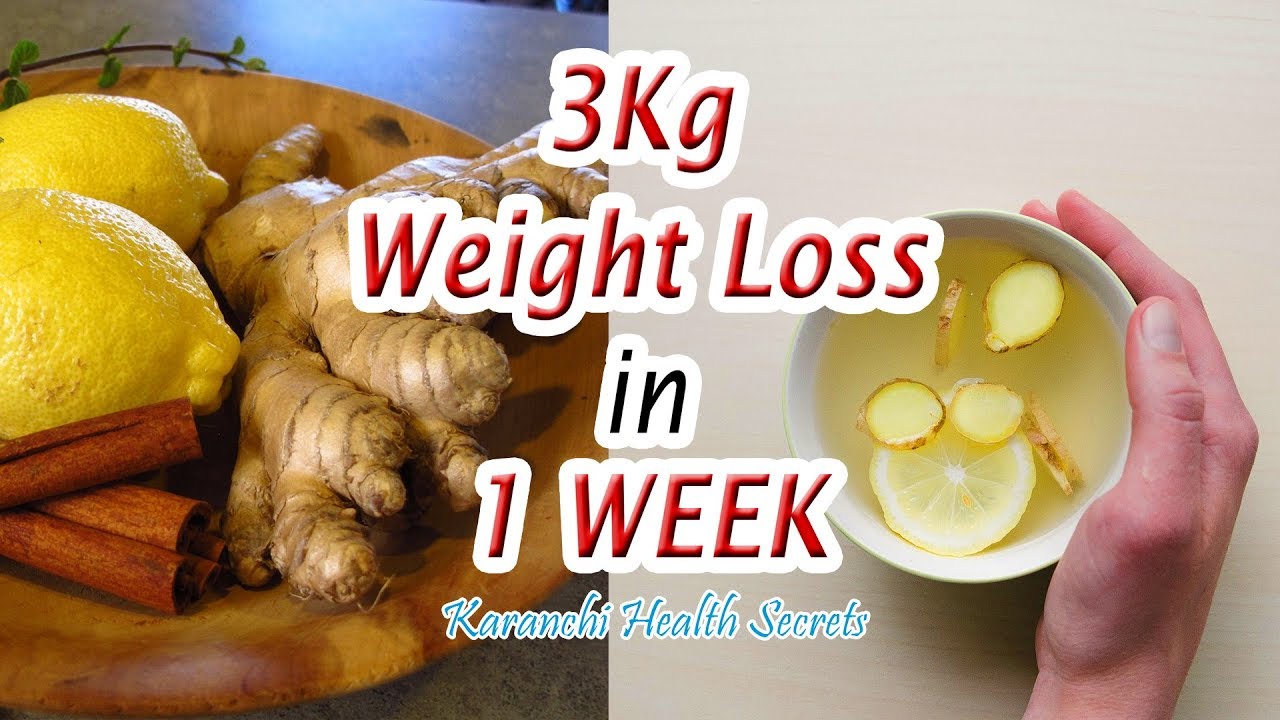 Ginger tea for Weight loss DETOX tea Bloating remedie Loose 3 Kgs in 7 days Fat Loss