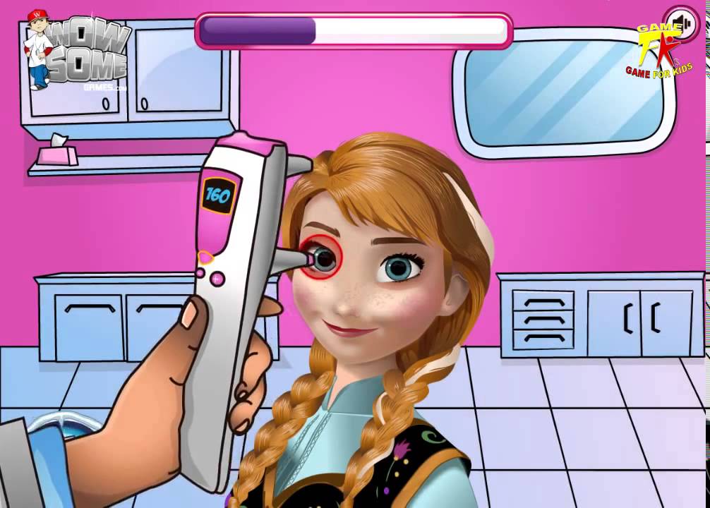 Disney Frozen Anna Game Anna Eye Doctor Kids Games 2016! YouTube
