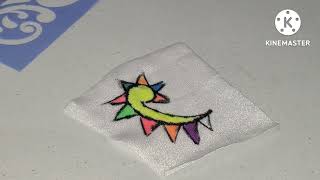 Coloring Lycra Leotard For Gymnastics. Neon Fabric Markers Test