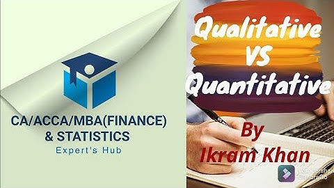 Qualitative variable vs Quantitative variables in Statistics in urdu/hindi