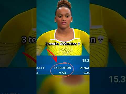 Her bra strap must have been showing (IYKYK😂) #gymnastics #deduction #judges #vault #perfect