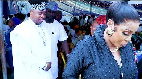 Lovely Couple! See How Mc Oluomo And His Beautiful Wife Step Out In Style On His Birthday