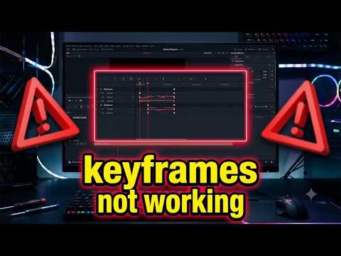 Fix Fusion Keyframe Editor Stuck or Keyframes Not Working in DaVinci Resolve
