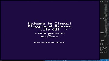 Fake Make Code - A Circuit Playground Express GUI in Python