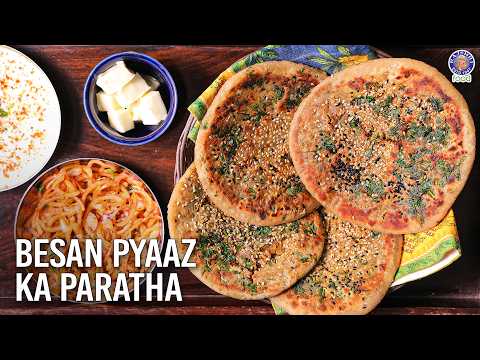 Try This Viral Crispy Besan Pyaaz Paratha | Onion Paratha | Perfect Tiffin Recipes | Chef Seema