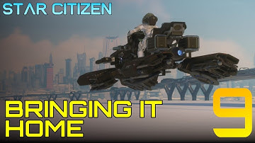 Star Citizen  - Back to New Babbage! - 9 -  Circumnavigating Microtech -  3.16 exploration gameplay