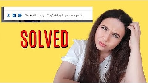 Checks still running ... They