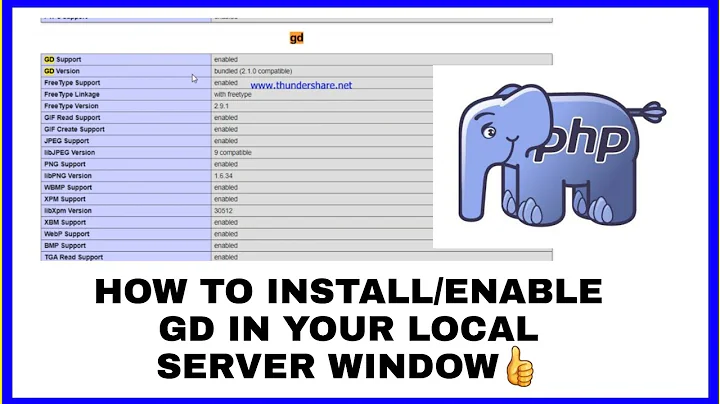 How to install GD in local window server PHP Version 8.0 || 2021 PHP