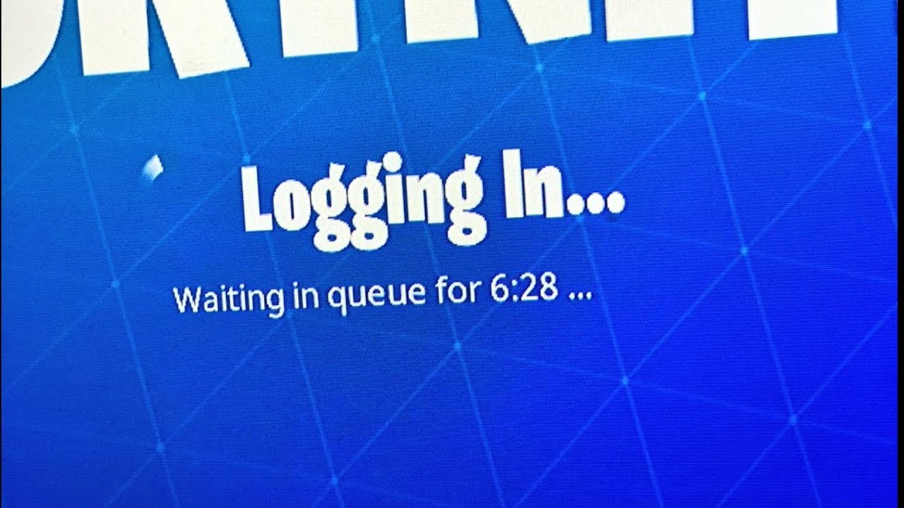 FORTNITE IS DOWN! LOGGING IN WAITING IN QUEUE! SMH YouTube