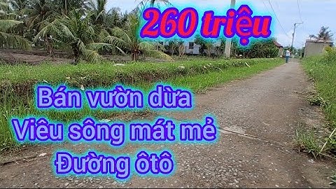 Tập 536: Bán đất vườn giá siêu rẻ, đường ôtô, nhìn thẳng ra viêu sông Cửa Đại, 260 triệu /1000mv