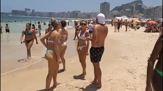 🇧🇷 Copacabana Beach A Beautiful Day at Brazil