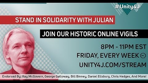 #Unity4J Online Vigil in support of Julian Assange and WikiLeaks 9.0