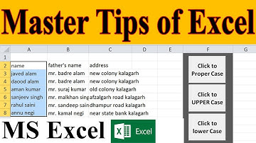 MS Excel | UCase LCase Proper Case in VBA