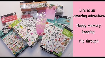 The happy memory keeping Life Is An Amazing Adventure flip through