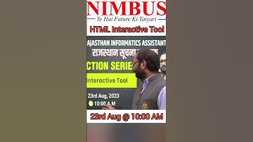 HTML Interactive Tool Free classes For 📢Suchna Sahayak 2023 Aspirants | IA Exam 2023 Updates #ia2023